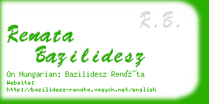 renata bazilidesz business card